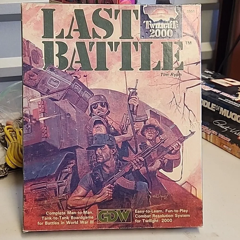 Last Battle Twilight 2000 Board Game GDW 1989 Missing Dice